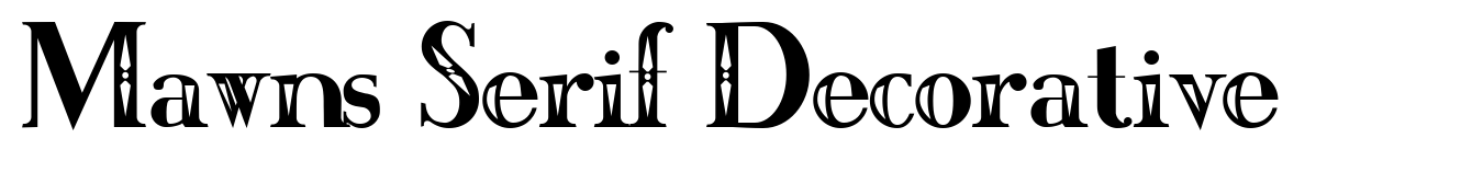 Mawns Serif Decorative